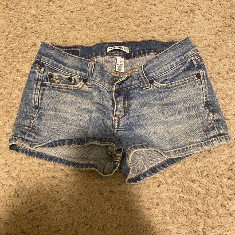 Abercrombie & Fitch Light Blue Jean Shorts